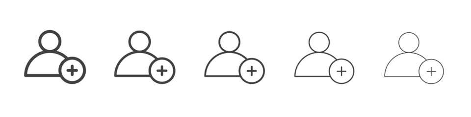 Follower user icon simple illustration logo art