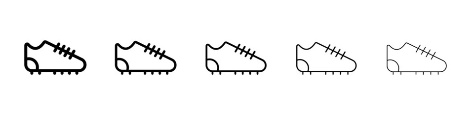 football soccer shoes icon simple illustration logo art