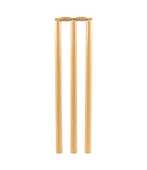 Cricket Wickets Isolated PNG, Wooden Sports Equipment for Game Play