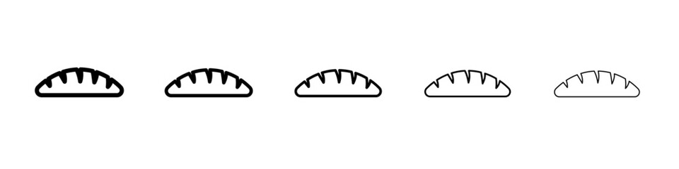 Fresh bakery pastry shop icon simple illustration logo art