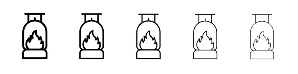 Gas cylinder icon simple illustration logo art