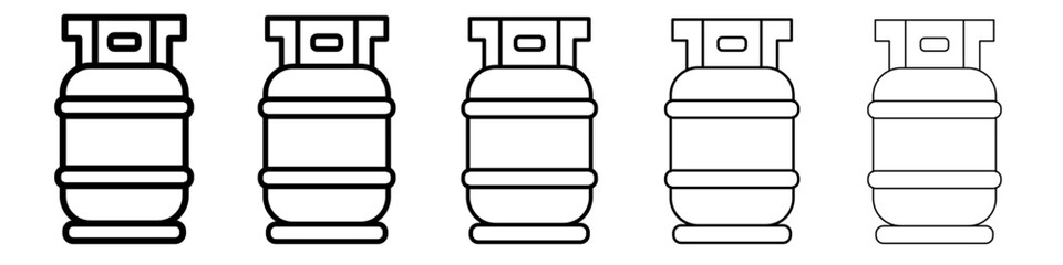 Gas tank icon simple illustration logo art