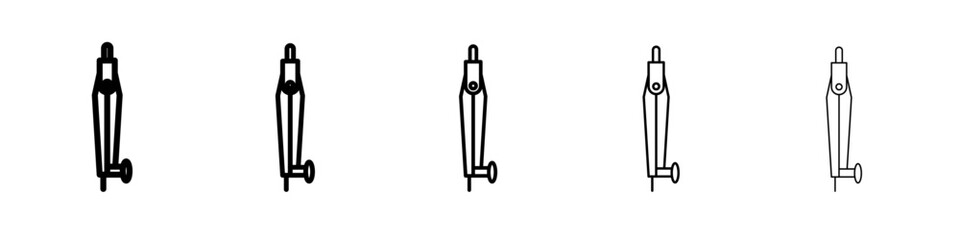 geometric compass icon simple illustration logo art
