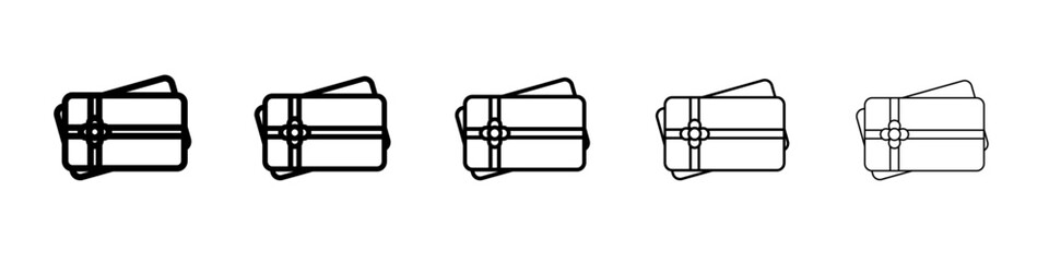 Gift card icon simple illustration logo art