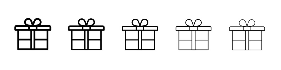 Gift icon simple illustration logo art