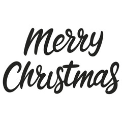 Fototapeta premium Merry christmas hand lettering calligraphy.Creative typography for Holiday Greeting Gift Card.