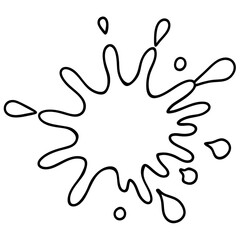 Obraz premium Minimal Color Splash Line Art