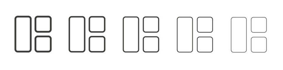 Grid icon simple illustration logo art