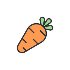 Vibrant Carrot Illustration With Translucent Style And Modern Design