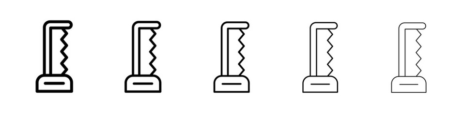 hacksaw icon simple illustration logo art