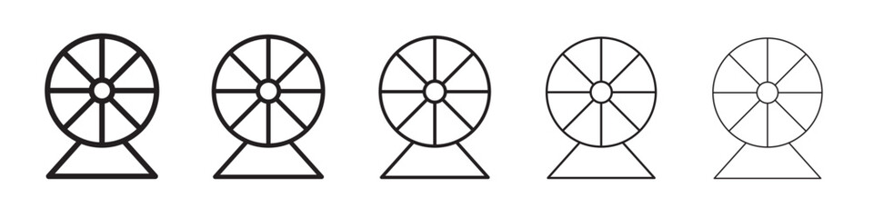 Fototapeta premium Hamster wheel icon simple illustration logo art