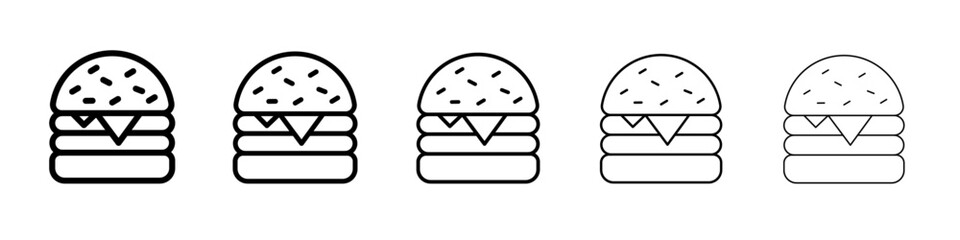 Hamburger icon simple illustration logo art
