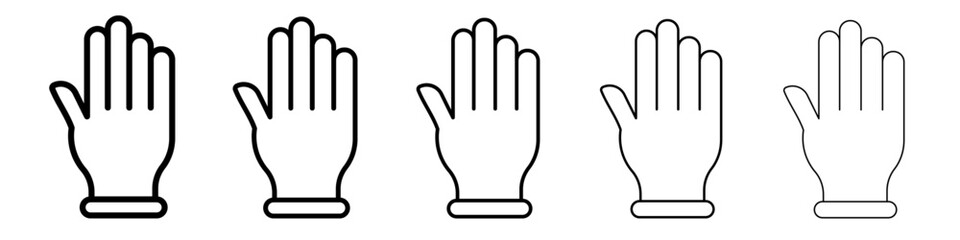 Hand icon simple illustration logo art
