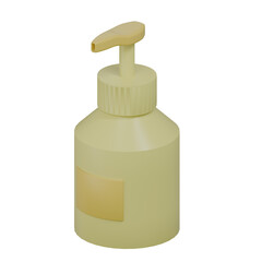 3D Shampoo Illustration