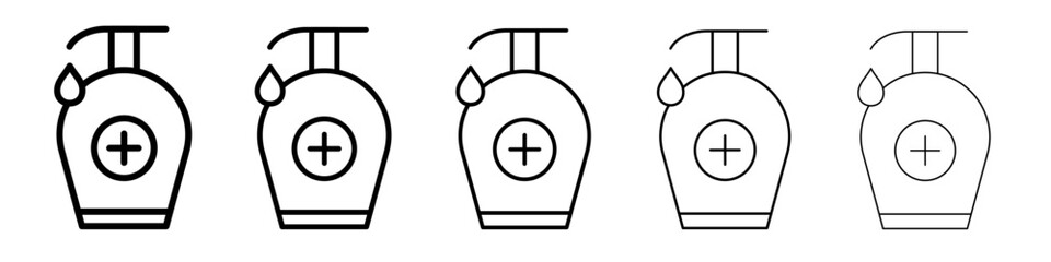 Hand sanitizer icon simple illustration logo art