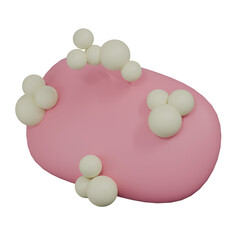 3D Soap With Bubble Illustration