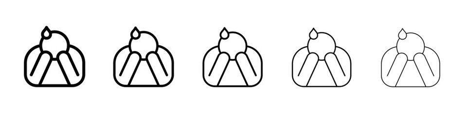 helpless human icon simple illustration logo art