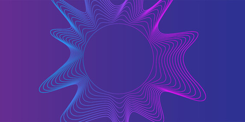 Sonar wave conceptual light and sound eho abstract background