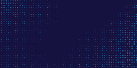 Modern blue wavy halftone background. Dot pop art sport style illustration