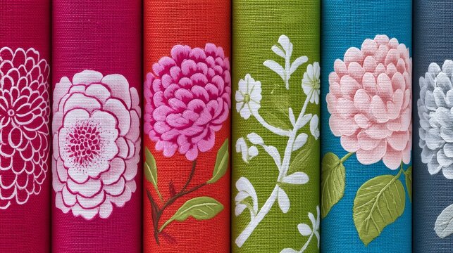 The textile shop was filled with rolls of fabric in a wide range of vibrant colors and patterns ready to be used for creation