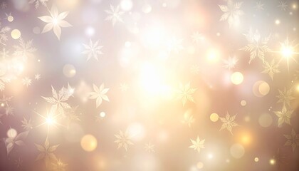 Magical abstract christmas background with sparkling snowflakes and stars