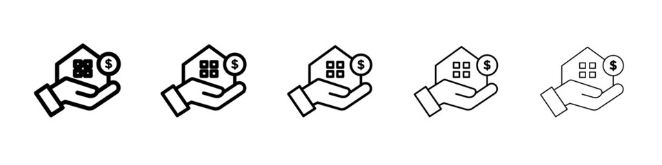home loan icon simple illustration logo art
