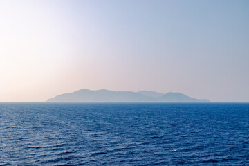 Mountainous coastline of Capri seen from the sea Italy, Bastia, 10.6.2025