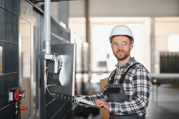 Male worker at a factory
