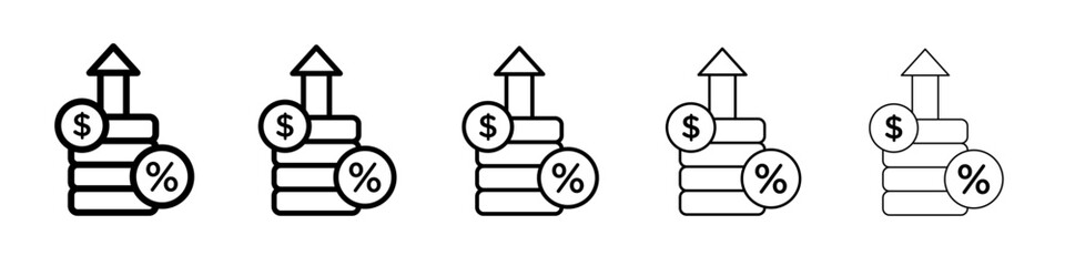 Interest icon simple illustration logo art