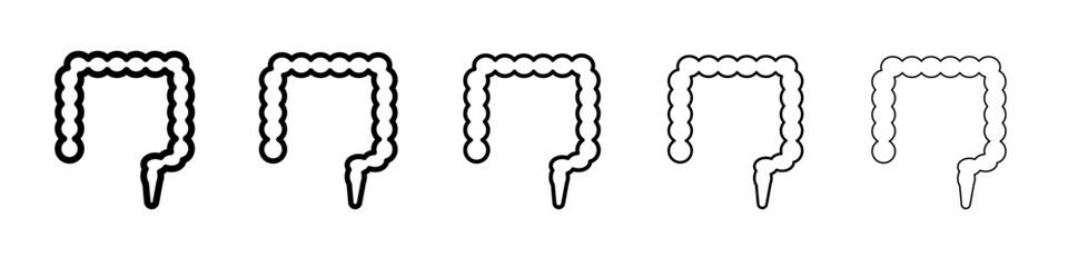 Intestines icon simple illustration logo art