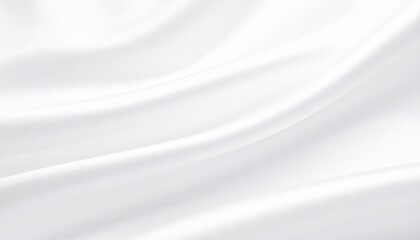 Luxurious white satin fabric background, smooth, elegant texture for design projects