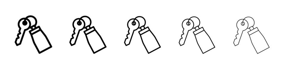 Key Chain Icon simple illustration logo art