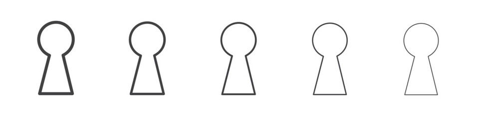 Keyhole icon simple illustration logo art
