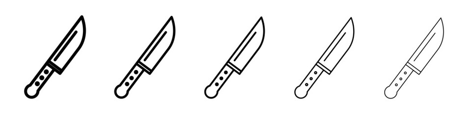 Kitchen knife icon simple illustration logo art
