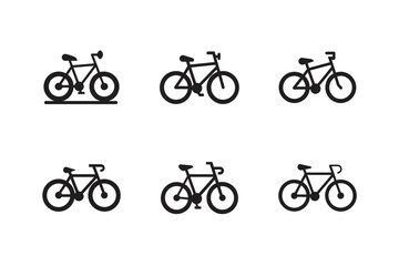 outline vector illustration of a bicycle
