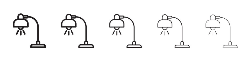 Lamp icon simple illustration logo art