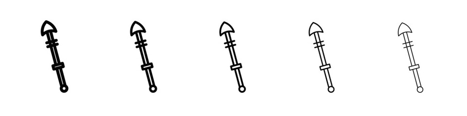 lance icon simple illustration logo art