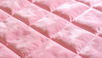 Cozy pink quilted blanket on white, soft, warm, and perfect for snuggling soft