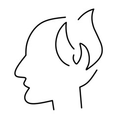 mental health icon vector