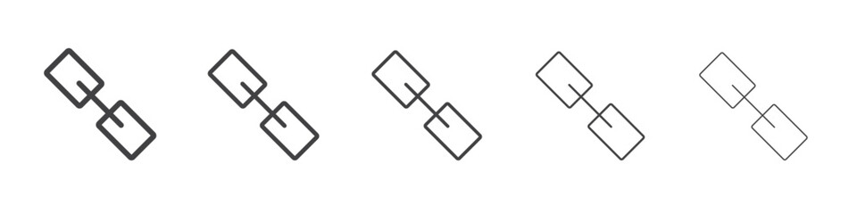 Link icon simple illustration logo art