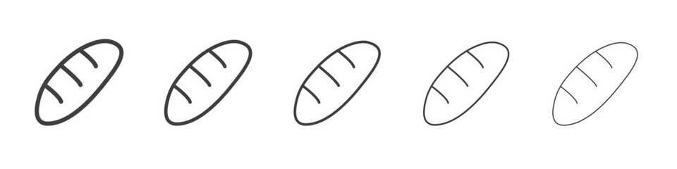 Loaf bread icon simple illustration logo art