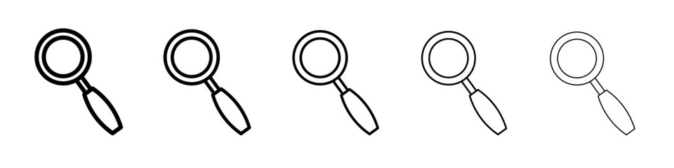 Magnifying glass icon simple illustration logo art