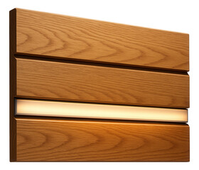 Wooden facade cladding with a built-in lighting system for an atmospheric evening look on a modern home