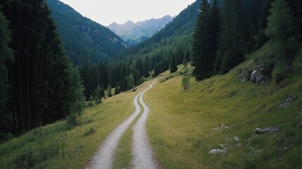Austrian path: forests, fields, meadows.