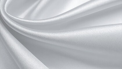Luxurious white satin fabric texture, smooth and elegant background for designs smooth,