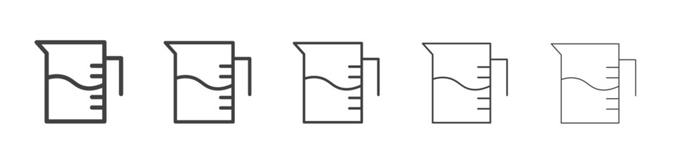 Measuring cup icon simple illustration logo art
