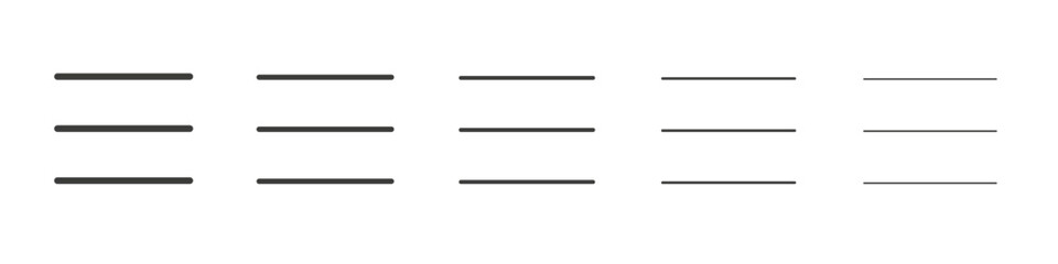 Menu icon simple illustration logo art