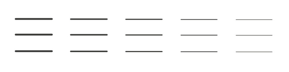 Menu icon simple illustration logo art