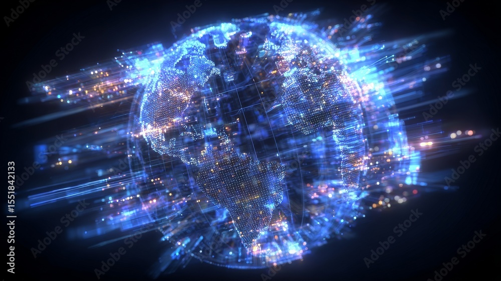 Poster powered by blockchain, a visually striking and futuristic decentralized ai network exists, with its 