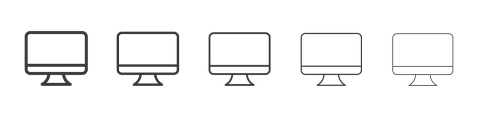 Monitor icon simple illustration logo art